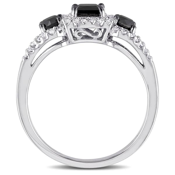 Diamond Classics™ 10kt. Gold 1ct. Black & White Diamond Ring