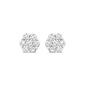 Nova Star® Sterling Silver Lab Grown Cirque Diamond Stud Earrings - image 2