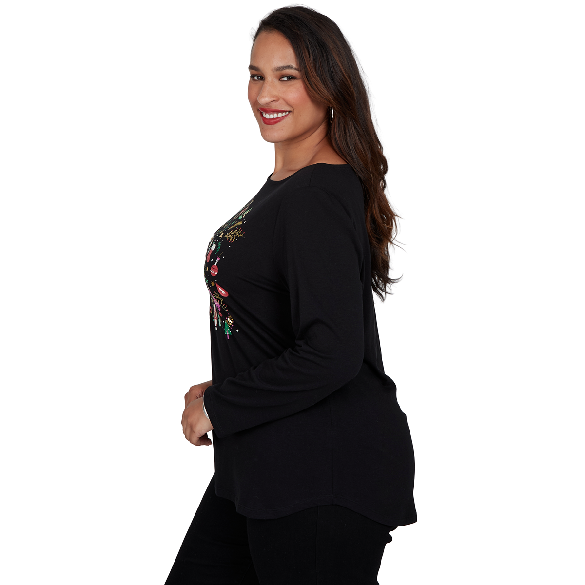 Plus Size Ruby Rd. Happy Holidays Nutcracker Scenic Tee