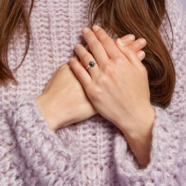 Diamond Classics&#8482; 10kt. White Gold Created Moissanite Ring