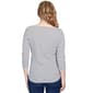 Petite Ruby Rd. Must Haves II Fall Y&#39;all Striped 3/4 Sleeve Tee - image 2