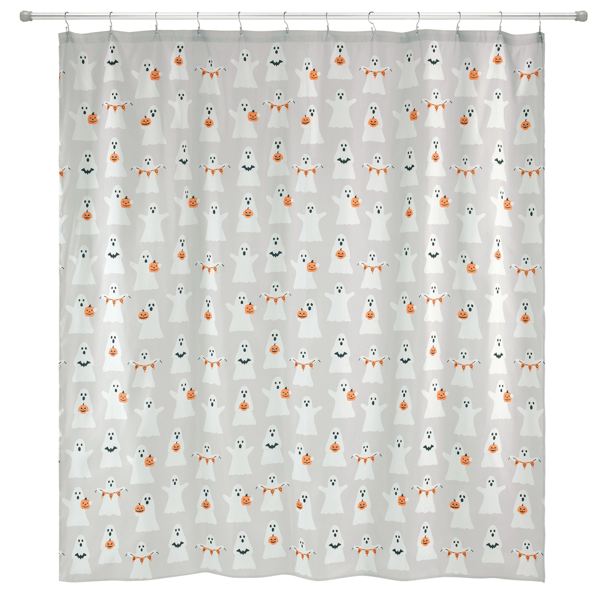 Avanti Ghost Boo Halloween Shower Curtain