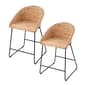 Southern Enterprises 2pc. Landrine Water Hyacinth Counter Stools - image 3