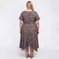 Plus Size Perceptions Short Sleeve Wrap Floral Dress - image 2