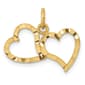Gold Classics&#40;tm&#41; 14kt. Polished Double Heart Pendant - image 1