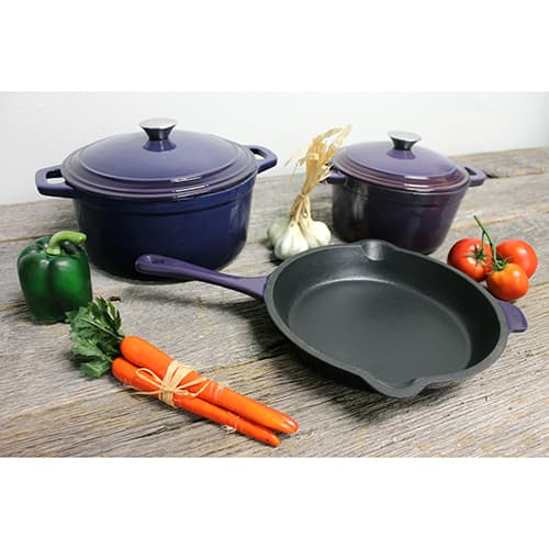 BergHOFF Neo 5pc. Cast Iron Covered Casserole Dish Set