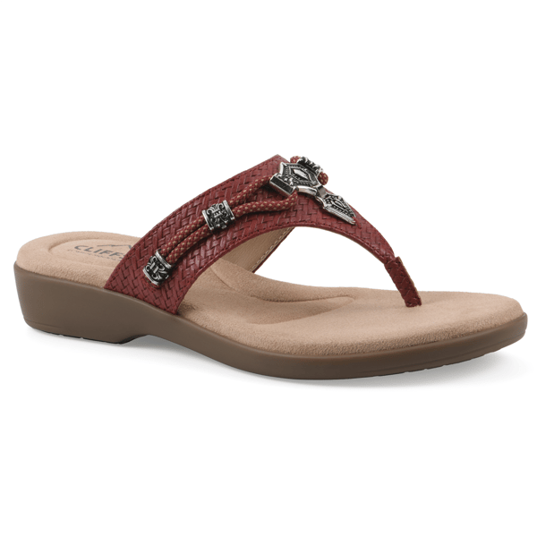 Womens Cliffs by White Mountain Bainah Thong Sandals - image 