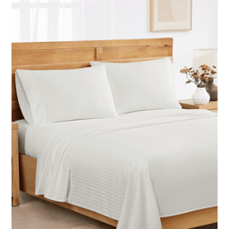 Royal Velvet Signature Dobby Stripe 4pc. Sheet Set
