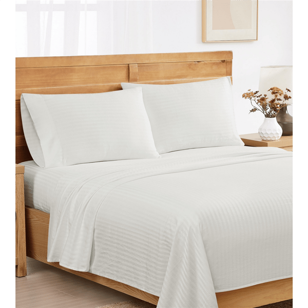 Royal Velvet Signature Dobby Stripe 4pc. Sheet Set - image 