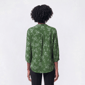 Womens Cure 3/4 Roll Tab Sleeve Floral Airflow Blouse - image 2