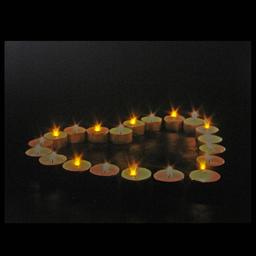 Northlight Seasonal LED Heart-Shaped Candles Canvas Art