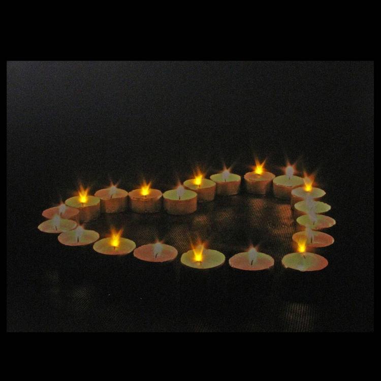Northlight Seasonal LED Heart-Shaped Candles Canvas Art