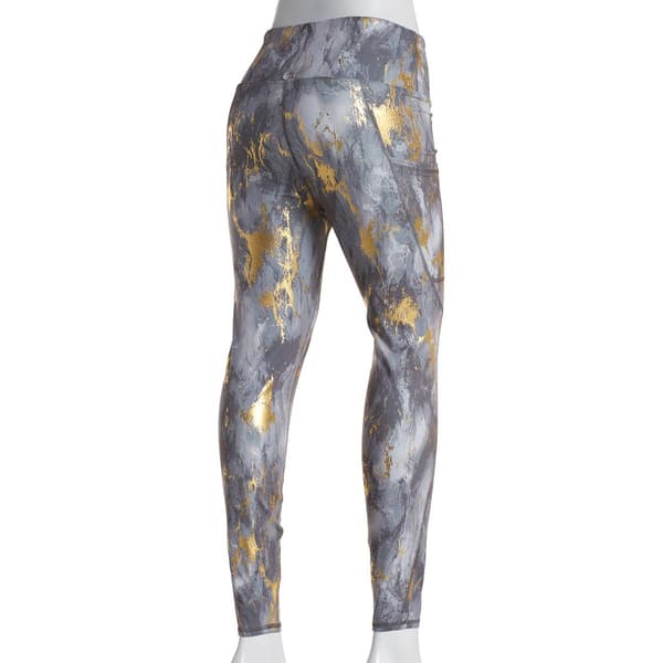 Womens Tahari Sport Superman Interlock High Waist Marble Leggings