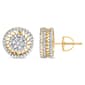 Haus of Brilliance 10kt. Gold 1ct. Diamond Sunburst Stud Earrings - image 3