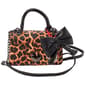 Luv Betsey by Betsey Johnson Evie Leopard Satchel W/Puffy Hangoff - image 1