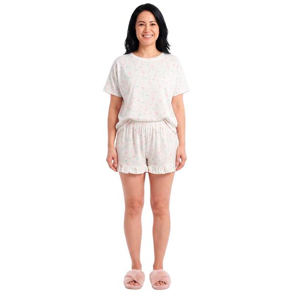 Womens HUE Flamingo Printed Oversize Pajama Set - image 