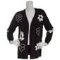 Plus Size Hanna & Gracie Long Sleeve Floral Cardigan - image 1
