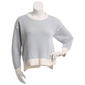 Juniors Plus No Comment Plaited Crew Neck Texture Stitch Sweater - image 2