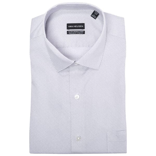 Mens Van Heusen(R) Wrinkle Free Regular Fit Dress Shirt - Pebble - image 