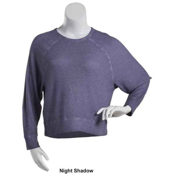 Plus Size North River Pigment Waffle Dolman Crew Neck Tee