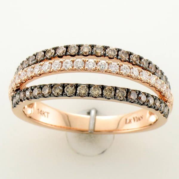 Le Vian(R) Chocolate Diamonds(R) Vanilla Diamonds(R) Statement Ring - image 