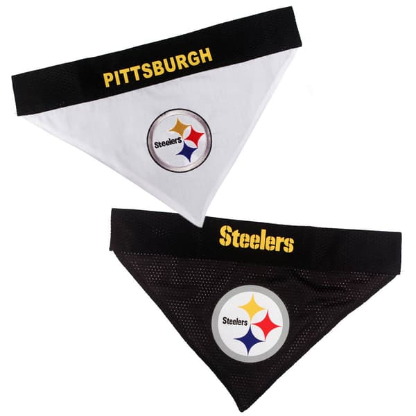 NFL Pittsburgh Steelers Reversible Pet Bandana - image 
