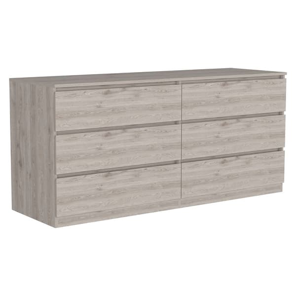 FM FURNITURE Seul 6 Drawer Double Dresser