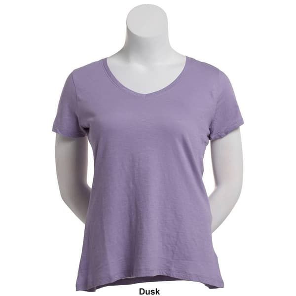 Plus Size Architect&#174; Short Sleeve Slub V-Neck Tee