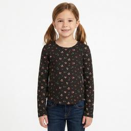 Girls (7-16) Jolie & Joy Long Sleeve Yummy Floral Tee
