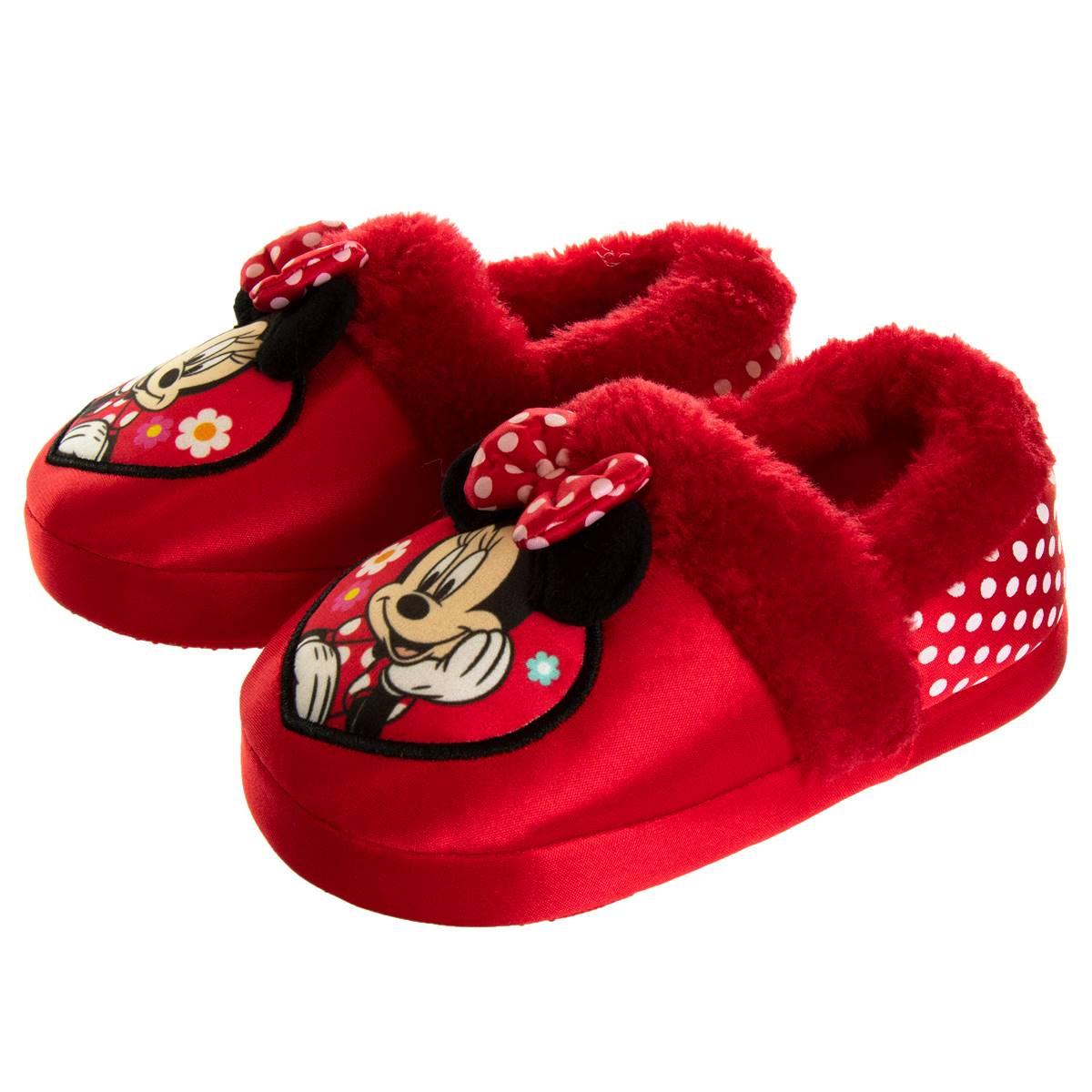 Little Girls Disney Minnie Mouse Dots Slippers