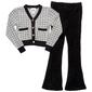 Girls &#40;7-16&#41; Rare Editions 2pc. Lurex Cardigan & Pants Set - image 1