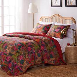 Greenland Home Fashions&#40;tm&#41; Jewel Kantha-style Quilt Set