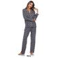 Womens White Mark Long Sleeve Heart Print Pajama Set - image 7