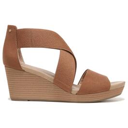Womens Dr. Scholl's Barton Band Fabric Wedge Sandals