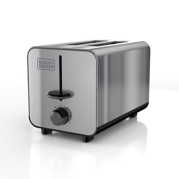 Black &amp; Decker Stainless Steel 2 Slice Toaster - image 