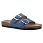 Womens White Mountain Helga Suede Footbed Slide Sandals - image 1