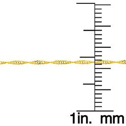 Gold Classics™ 10kt. Gold 16in. Singapore Chain Necklace