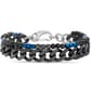 Mens Creed Stainless Steel Multi Color Gem Duo Bracelet Set - image 1