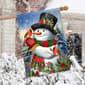 Briarwood Lane Snowman Friends House Flag - image 2