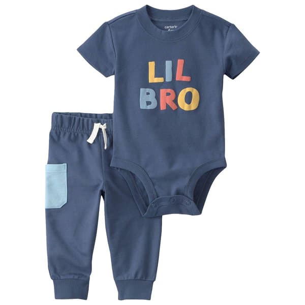 Baby Boy (3-24M) Carter''s(R) Lil Bro Bodysuit & Pants Set - image 
