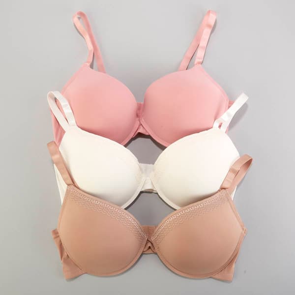 Plus Size Jessica Simpson 3pk. Underwire Lace Trim Bras JS51216X - image 