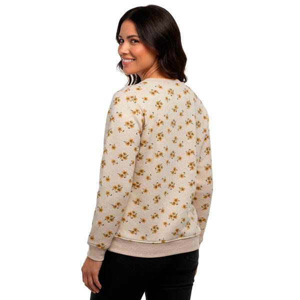 Petite Hasting & Smith Sunflower Fleece Sweatshirt