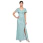 Womens SLNY Capelet Cascade Ruffle Evening Gown - image 1