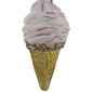 Northlight 4in. Vanilla Ice Cream Cone Glass Christmas Ornament - image 5