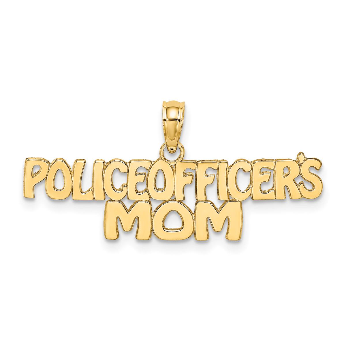 Gold Classics™ 14kt. Gold Police Officer’s Mom Pendant