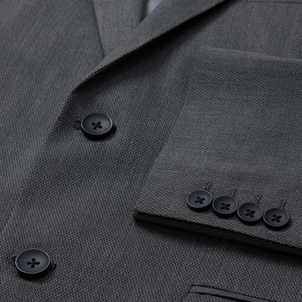 Mens J.M. Haggar® Basketweave Jacket - Dark Grey