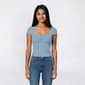 Juniors Derek Heart Sweetheart Neck Cap Sleeve Top - image 1