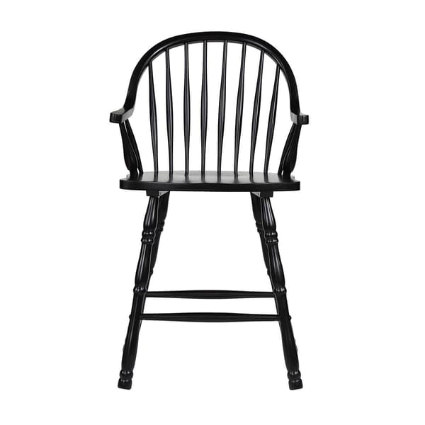 Besthom Black Cherry Selections High Back Bar Stools - Set of 2