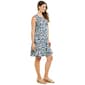 Womens Harlow & Rose Sleeveless Floral Shift Dress-Baritone Blue - image 4