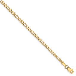 Gold Classics™ 2.75mm. 14k Gold Flat Figaro Chain Necklace